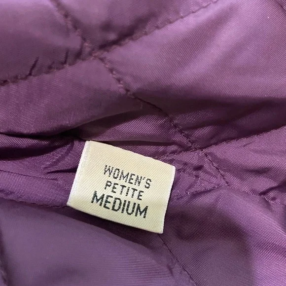 L.L.Bean‎ women’s vintage corduroy purple jacket size Medium P - Picture 6 of 11